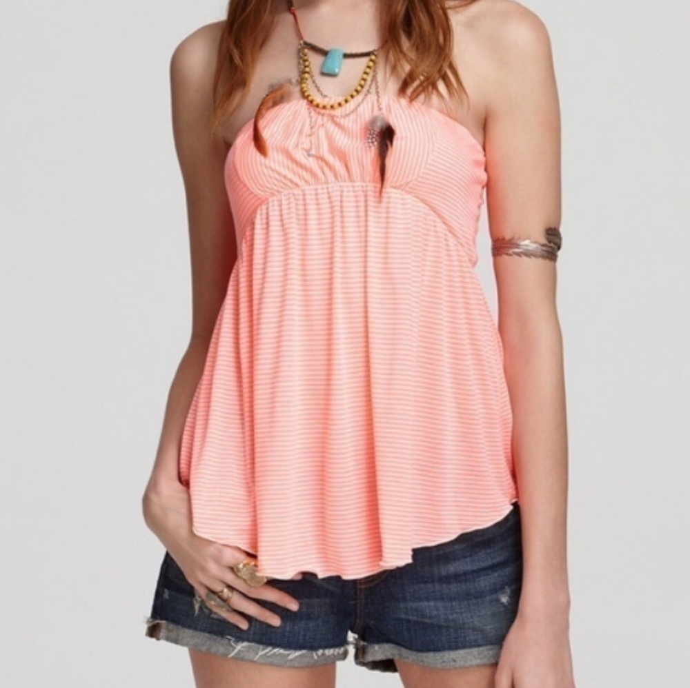 Free People Easy Breezy Striped Tube Top